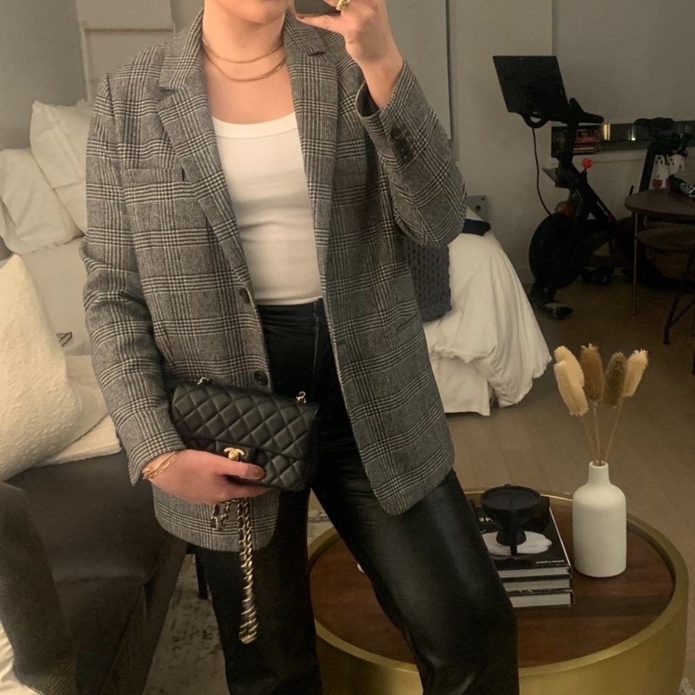 Everlane - The Oversized Blazer - Glen Plaid